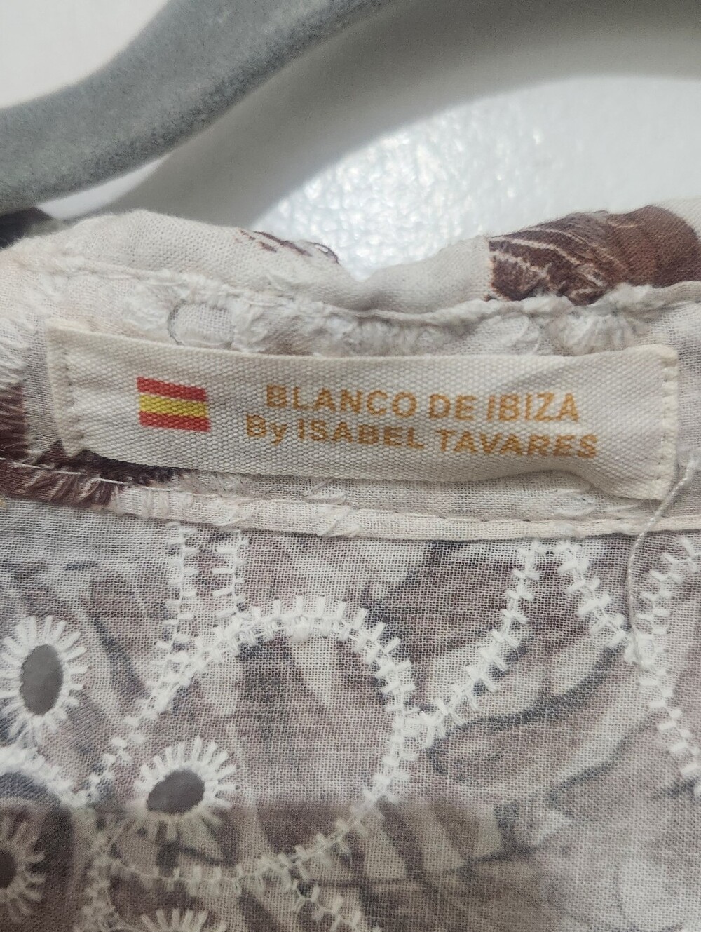 Blanco De Ibiza By Isabel Tavares Cotton Dress Size Xl Lightweight - Picture 5 of 6